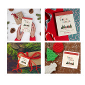Cute kerstboom Gift Label Cadeaulabel