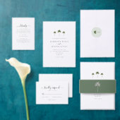 Minimale Tropische Fotobruiloft Save The Date (Personaliseer de collectie van deze zelfstandige maker.)