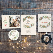 Eenvoudige botanische bessen Kerstmis Patroon Bedrukte Rugzak