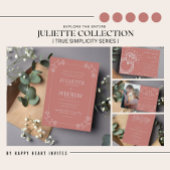 Juliette | Gecurreerde kleuren | Bruiloft RSVP Kaartje