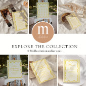 Modern Butter Yellow Wedding Save the Date
