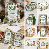 Twee Wild Boy 2e verjaardag Safari Party Dieren Servet