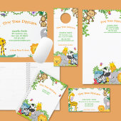 Schattige Oerwoud Dieren Kinderdagverblijf Muismat