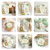 Safari Wild One Birthday Bedankkaart