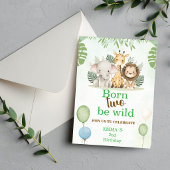 Jungle Safari Verjaardags Inpakpapier
