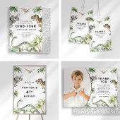 Waterverf Jurassic Dinosaur Dino Dig Sign Poster