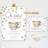 Baby is bezig met het opzetten van Welcome Coffee  Poster