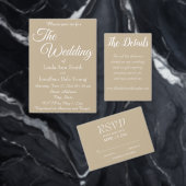 Khaki Eenvoudige Hart Krans Monogram Trouwen Bedankdoosjes (Personaliseer de collectie van deze zelfstandige maker.)