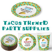 Kinderen Verjaardag Taco's Patterned Party Servet