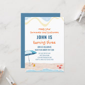 Summer Beach Thema Birthday Spandoek