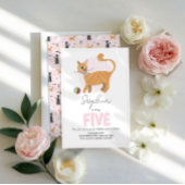 Girls Cute Siamese Cat Cartoon Kinder Nursery Ronde Klok