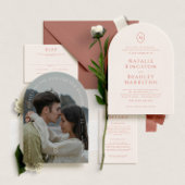 Kingston Formal Landscape Wedding RSVP Kaart