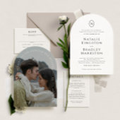 Kingston formele landschap bruiloft RSVP Rubberstempel