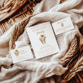 Kintsugi Floral Tooth Graduation Party Kaart