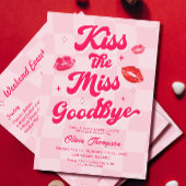 Kus de Miss Goodbye Bachelorette Papieren Bordje