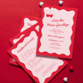 Roze Kus de juffrouw vaarwel vrijgezellenfeest cha Sparkling Wijnetiket