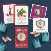 Schattigee Middeleeuwse Oranje Groene Draak Kinder Kaart