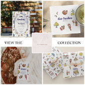 Italiaanse zomer Doodle Monogram Theedoek