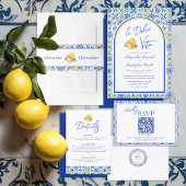 Italian Tiles La Dolce Vita Wedding Kaart