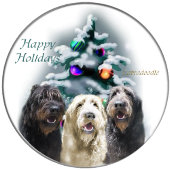 Labradoodle Kerstmis Keramische Bal Ornament