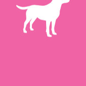 Labrador Dog Baby shower Girl Lab Roze Informatiekaartje