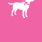 Labrador Theme Dog Baby shower Pink Lab Satijnen Lint