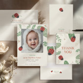 Compact Lieveheersbeestje Nieuwe Baby Aankondiging
