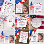 Het land van de drie! 4 juli 3e verjaardag feesthoedjes