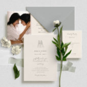 Langley bruiloft uitnodiging twee bruiden