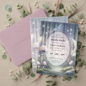 Lantaarnlicht Droom Betoverd Bos Bruiloft RSVP Kaartje (Personaliseer deze collectie van deze onafhankelijke maker. Test)
