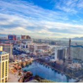 Las Vegas Skyline Table Numbers Kaart
