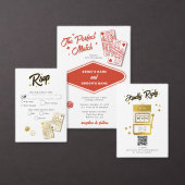 Las Vegas Casino bestemming bruiloft rood wit Bedankdoosjes (Personaliseer de collectie van deze zelfstandige maker.)