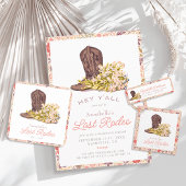 Laatste Rodeo Cowgirl Boot Floral Bachelorette Groot Cadeauzakje