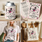 Laatste Rodeo Cowgirl Fun Nash Bash Bachelorette Shot Glas