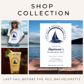 Laatste Sail voor de Veil Bachelorette Party Papieren Bekers