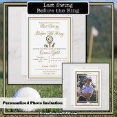 Jonggezellenfeest Golfen Goud en Wit Seltzer Blikjeskoeler