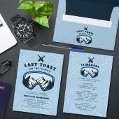 Afscheidsfeestje laatste toost op de pistes t-shirt