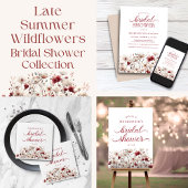 Late Summer Wildflower Boho Vrijgezellenfeest Ronde Sticker