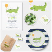 Schattigee groene alligator lunchbox