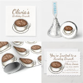 Seattle latte koffiekopje latte cappuccino barista ronde sticker