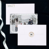 Gilded Garland Monogrammed Cocktail Ronde Kartonnen Onderzetter