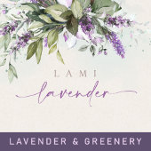 Lavender Greenery Script All in One Wedding Invite All In One Uitnodiging