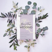 Botanische Katoenplant Lavendel Trouwfoto Wandkleed