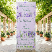 Lavendel Velden Trouwwater Fles Grote Labels Waterfles Etiket