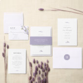 Lavendel bruiloft invoegen informatiekaartje (Personaliseer de collectie van deze zelfstandige maker.)