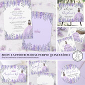 Paarse Quinceanera Dank je wel Ronde Sticker