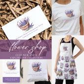 Zakelijke Lavendel illustratie Bloem Shop Ronde Sticker