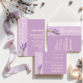 Lavendel Liefde Verlovingsfeest Kaart