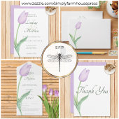 Modern minimaal lavendel Waterverf tulp monogram Planner