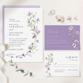Lavendel Wilde Bloem Bruiloft Tafel Nummers